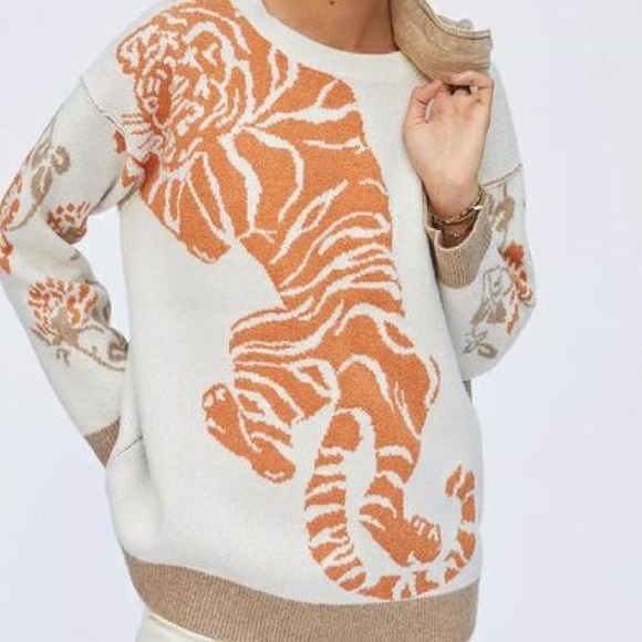 Anthropologie Pilcro Tiger Sweater - XL- NWT-Sold Out - Picture 5 of 10